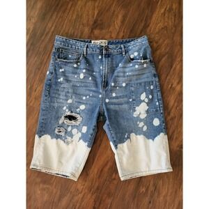 Akoo Empire Standard Denim Distressed Shorts Men's Sz 32
